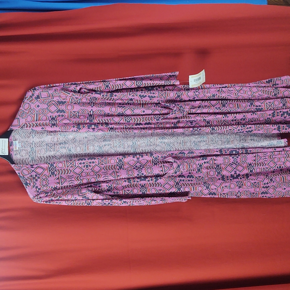 LuLaRoe Sarah Style Cardigan/Duster with pockets Sz X-Large